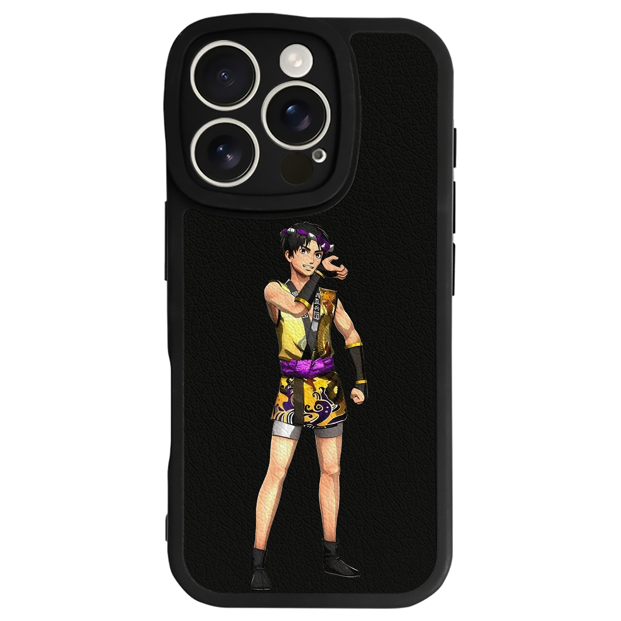 （画像用） 進撃の巨人 リヴァイ·アッカーマン Attack on Titan Levi Ackerman 【iPhone 16シリーズ対応】シリコンスマホケース（レザー調） 材質：シリコン